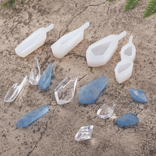 

Эпоксидная силиконовая форма, ручная работа «сделай сам», ювелирные изделия, зеркало, многогранный драгоценный камень, кристалл, ожерелье, подвеска, форма из смолы