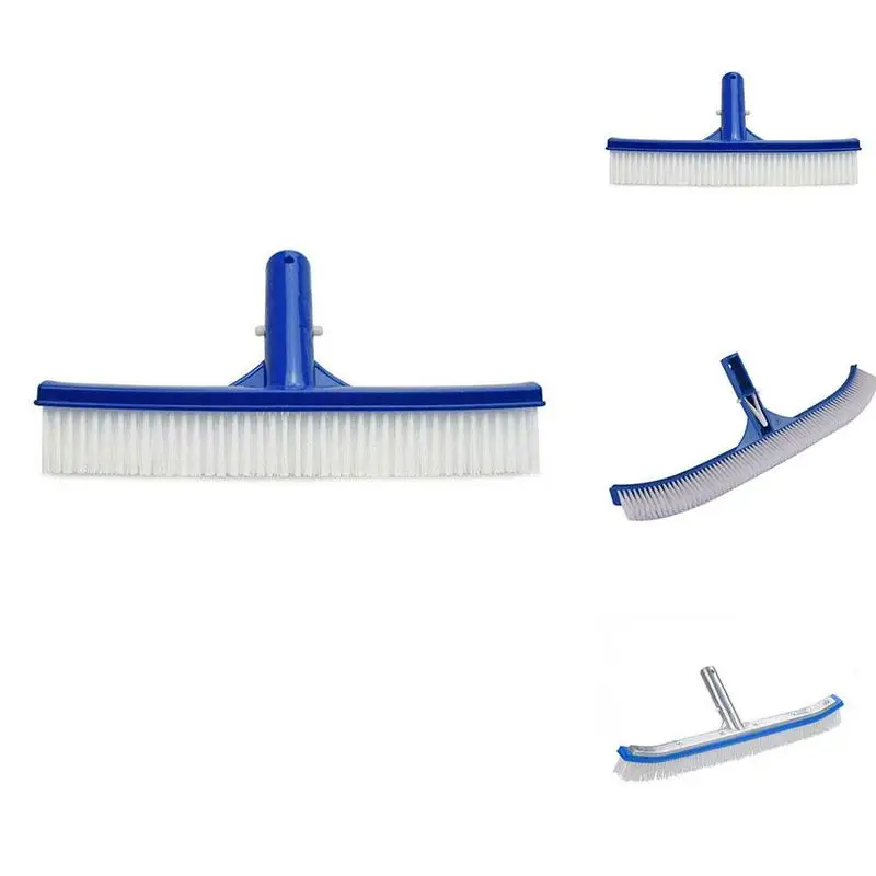 10inch Swimming Pool Wall Brush Cleaning Tools Aluminum Pools Hot Pool Cleaner Swimming Spa Spring Tool Handle Spa For Pond R1N6