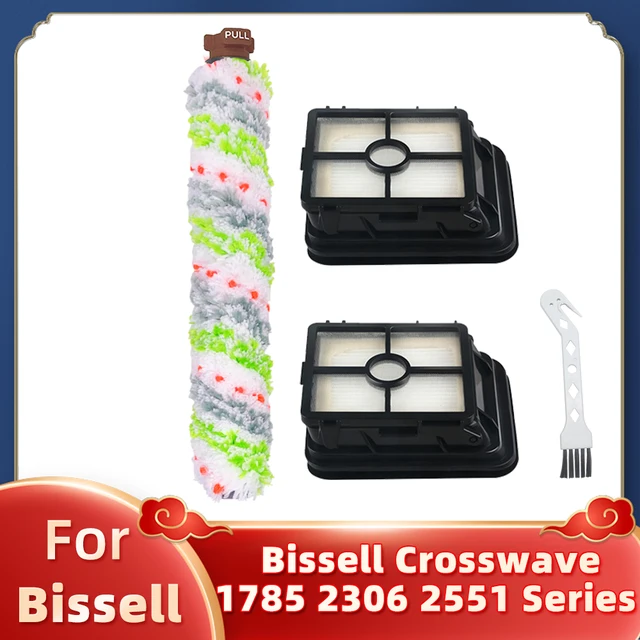 Replacement For Bissell Crosswave 1866 1785 2052 1713 2225 Wet Dry Vacuums Spare Parts Accessories Main Roller Brush Hepa Filter Set C