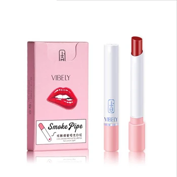 

New Type 4pcs Cigarette Shape Lipstick Cigarette lipstick 4pcs blue pink makeup set beans red orange cherry soft cream
