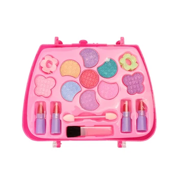 

Girls Cosmetics Kit Party Gift Kids Pretend Play Princess Makeup Beauty Safety Non-toxic Brithday Toy Set for Girls Dressing Box