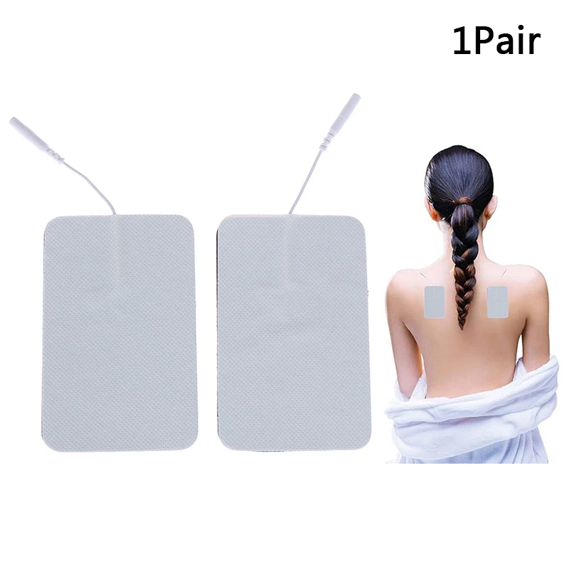 1Pair  7*11CM Electrode Pads Reusable Tens Machine Electrode Pads Body Massager Self Adhesive Pads