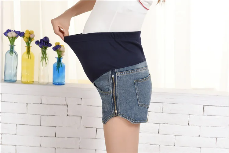 Летняя одежда для беременных укороченные штаны осень Шорты джинсы для беременных Штаны свободные беременным шорты S/M/L/XL/XXL для живота из