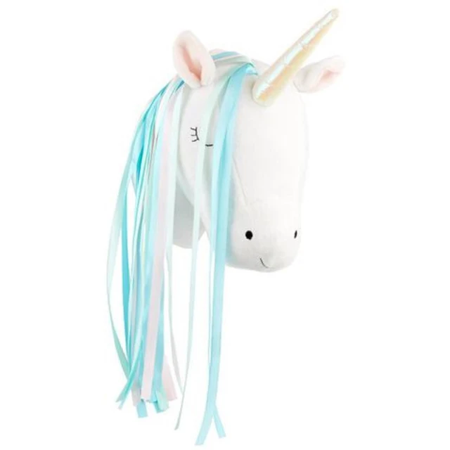 Nordic Toys Unicorn Stuffed Animal Head Wall Mount Decoration Baby Room Nursery Decor Macrame Wall Hanging Girl Birthday Gift 1