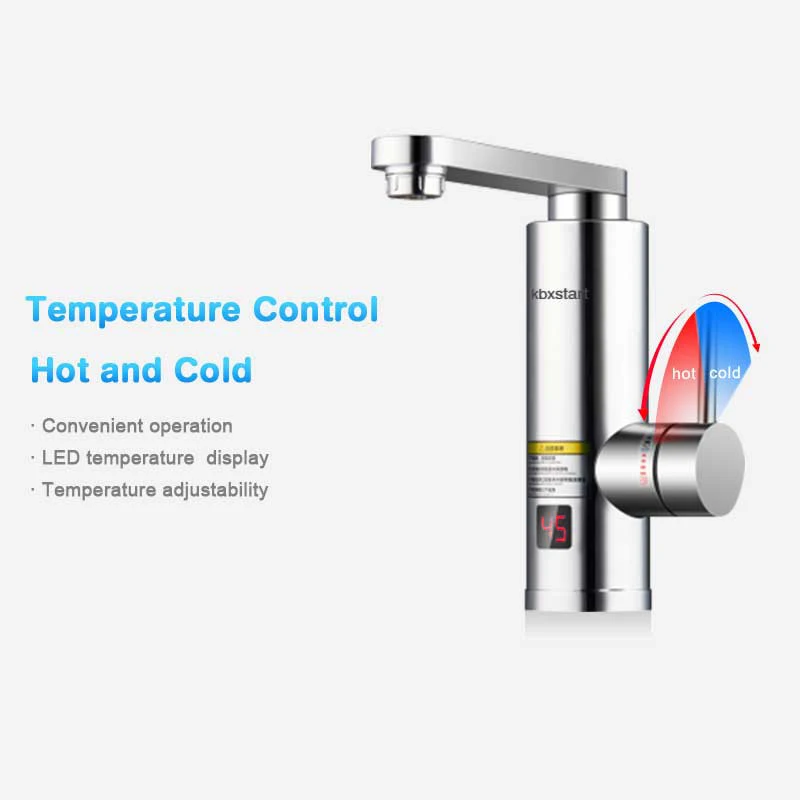 Электрический водонагреватель, кран, мгновенный нагреватель воды, кран для холодного нагрева, безрезервуарный Мгновенный водонагреватель, 220 В, кухонный