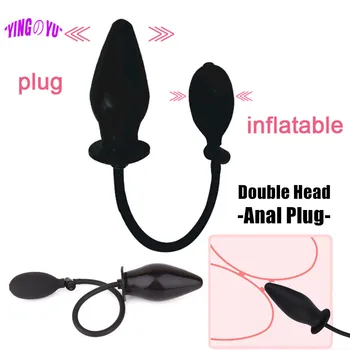 Inflatable Air-Filled Pump Anal Butt Plug Soft Dildo Dilator Anus Massager Sex Toys For Men Woman Stimulator Couple Products 1