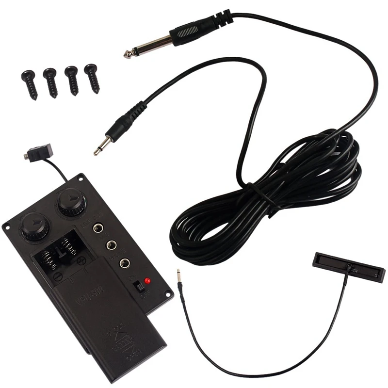 1 Набор скрипка эквалайзер Mute Preamp Pickup EQ с пьезо «сделай сам» штекер отверстие выходной кабель B60 для электрической скрипки аксессуар