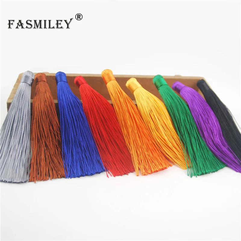 FASMILEY кисточки для самодельные Украшения, Аксессуары 12 см шелковые кисточки украшения ручной работы фурнитура для ювелирных изделий 50 шт. LS015