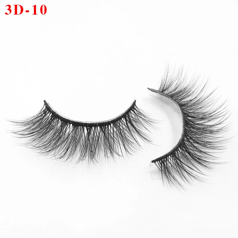 Новые 20 пар Multipack натуральные накладные ресницы длинные Макияж 3d накладные ресницы из норки ресницы для beaut - Цвет: Черно-серебристый