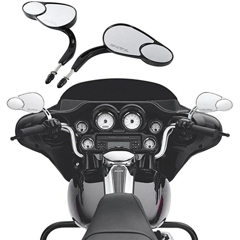 Универсальные 8 мм зеркала заднего вида подходят для H-Arley D-Avidson Sportster XL 1200 883 Touring Road King Street Glide Dyna Bobber Chopp