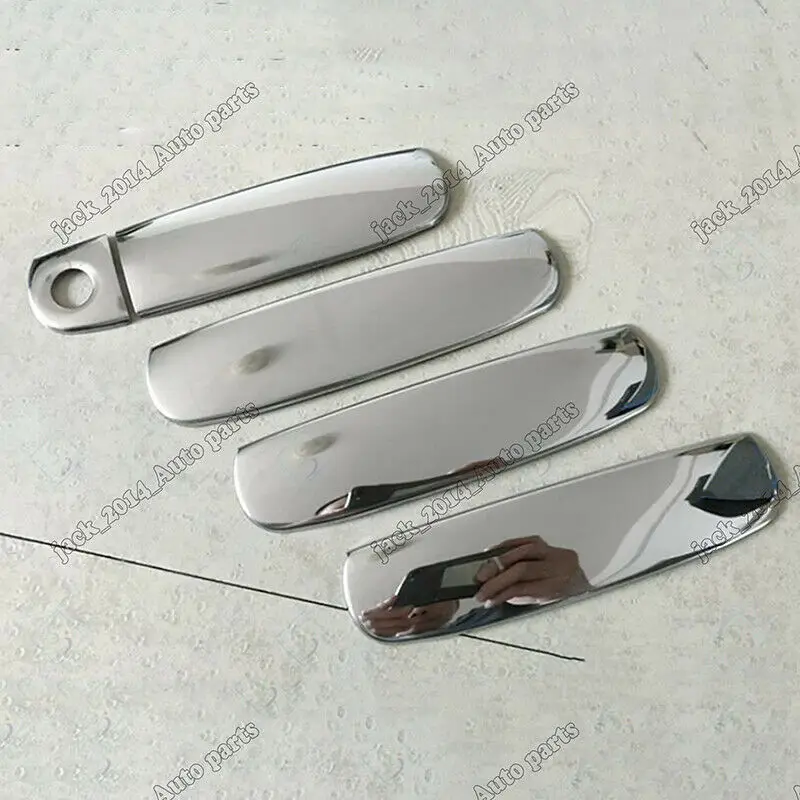 Chrome Боковая внешняя дверная ручка Накладка для 1999 2000 2001 2002 03 2004 AUDI A6