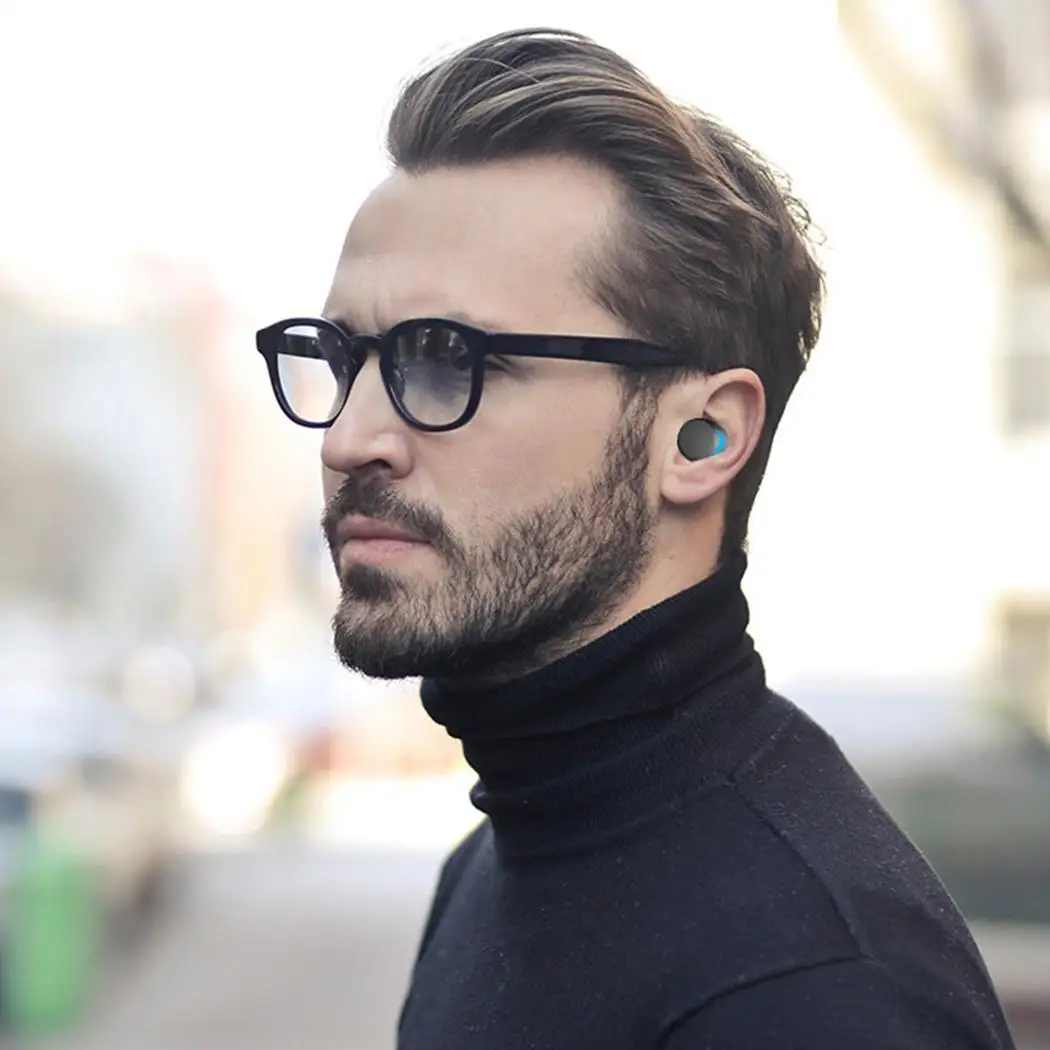 Мини TWS портативный беспроводной наушник Bluetooth Hi-Fi стерео с светодиодный мини-наушник в уши водонепроницаемый с зарядным устройством