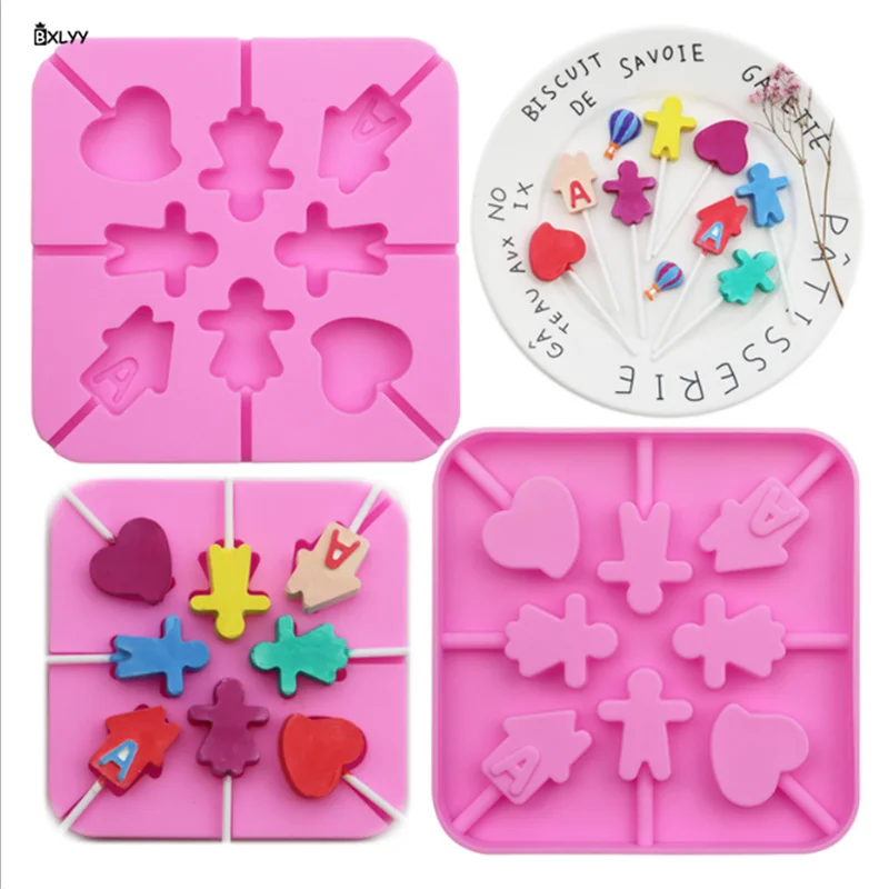 

Sale Silicone Lollipop Mould DIY Chocolate Mould (with Stick) Baking Accessories Cake Decorating Tools Silicone Forms Cake.75z