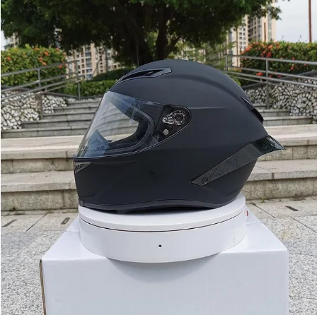 Новое поступление, мотоциклетный шлем, унисекс, полный шлем для лица, moto casco, зимний сезон, защитный черный шлем в горошек, одобренный - Цвет: 5