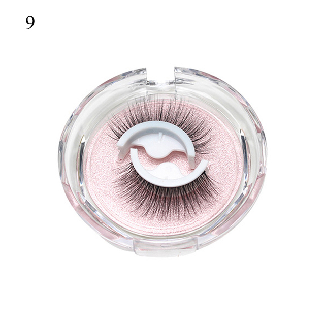 Self-adhesive False Eyelashes Glue Free Eyelash 3d Strip Reusable Lashes Extension 3 Seconds To Wear Faux Mink Eyelash