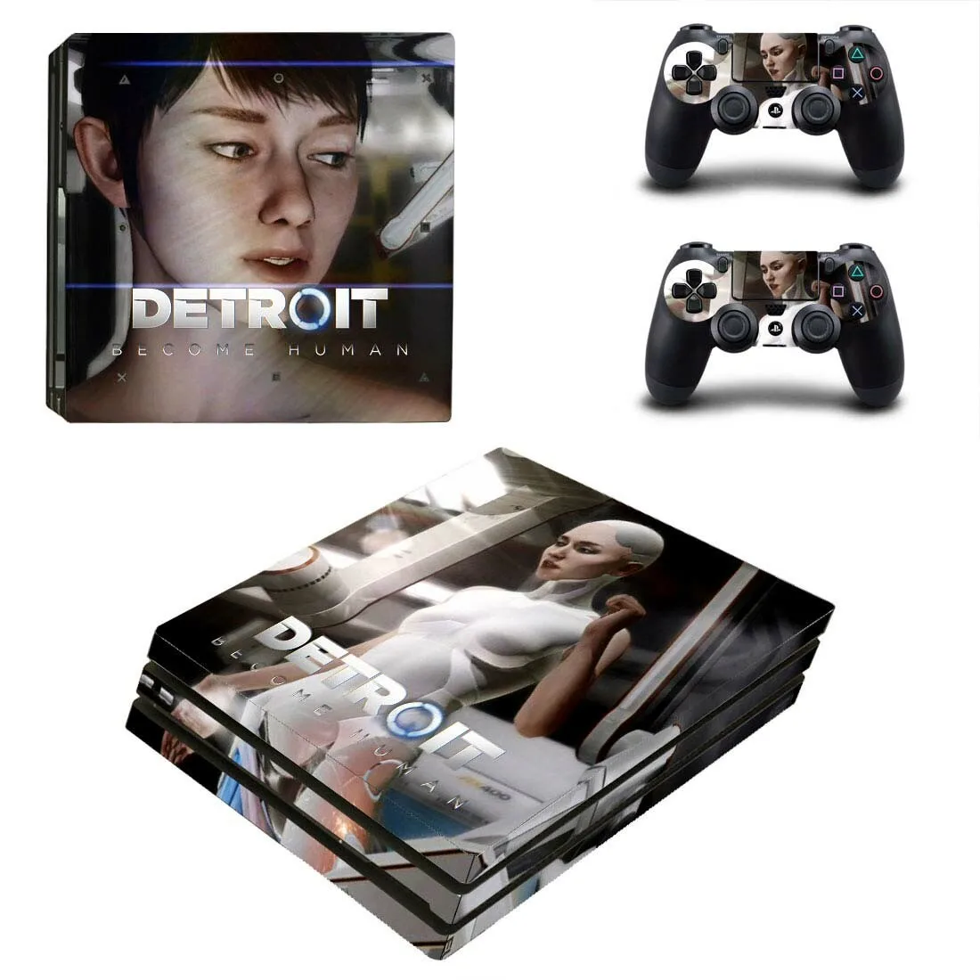 Детройт: стать человеком PS4 Pro наклейки PS 4 Play станция 4 Pro Кожа Pegatinas для playstation 4 Pro консоль и контроллер
