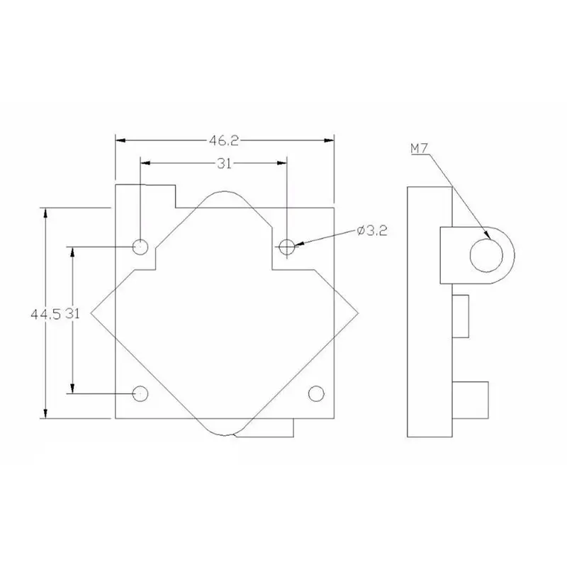 3d принтер аксессуары для Titan Aero обновление радиатора Titan экструдер и V6 Hotend для Reprap i3 части 3d принтера