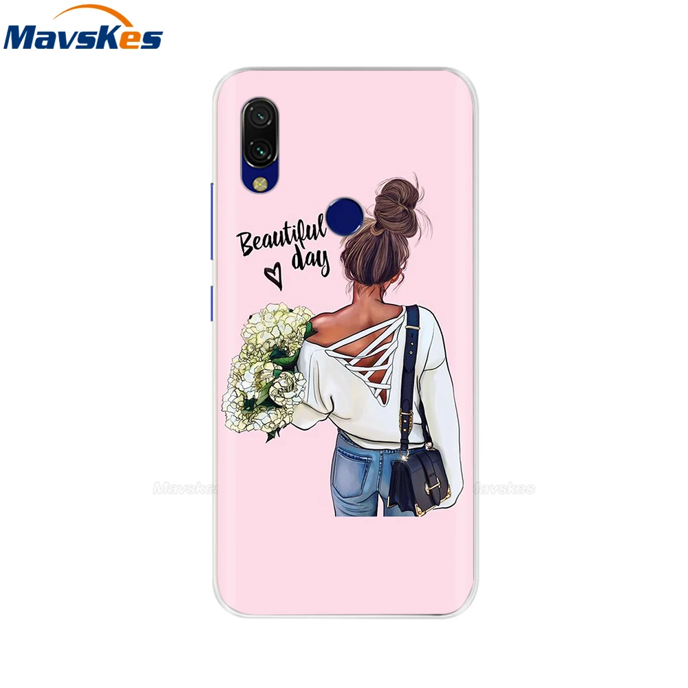 56 Мягкий силиконовый чехол для Xiaomi Redmi 7A 7 A, чехол с рисунком из ТПУ, задняя крышка для телефона, чехол для Xiaomi Redmi 7 7A, бампер Couqe - Цвет: 56