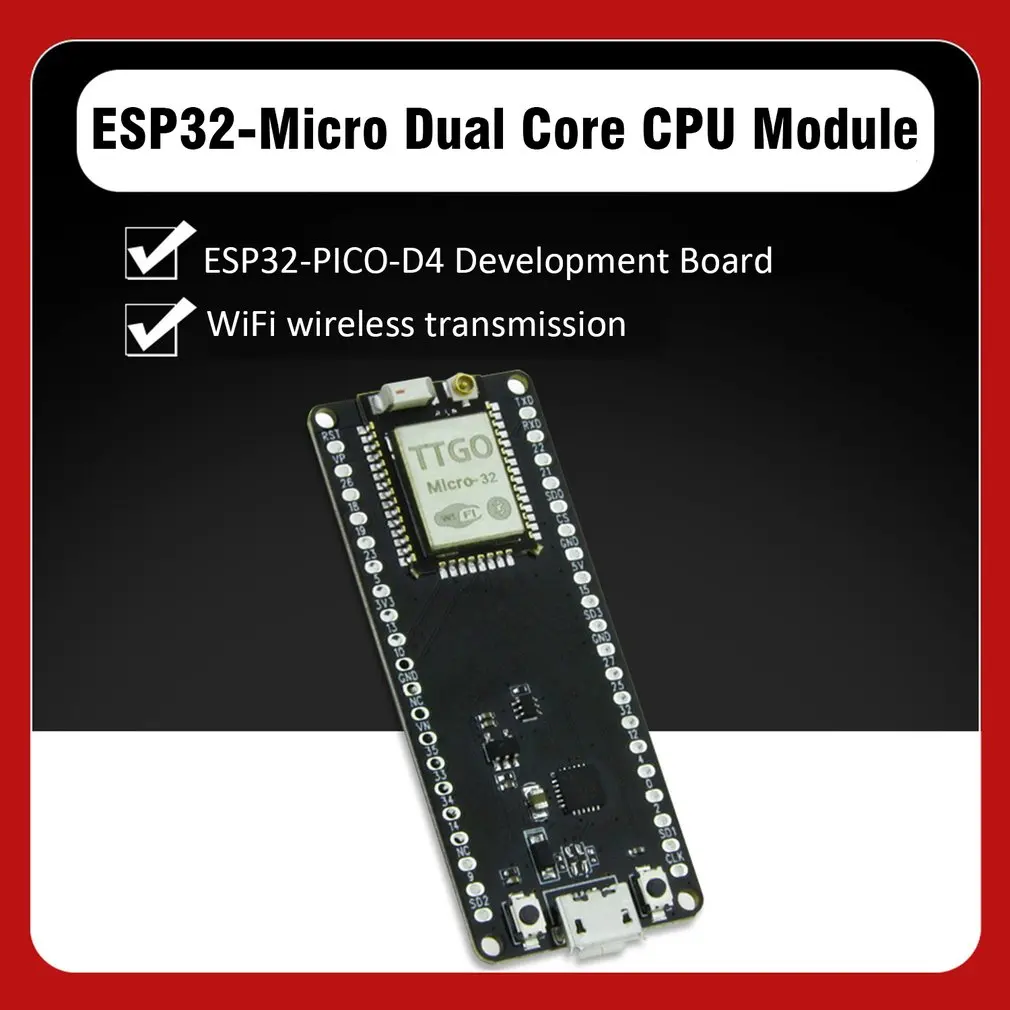 ESP32-Micro ESP-32-PICO 1 Вт wifi беспроводной ESP32-PICO-D4 макетная плата управления для Arduino