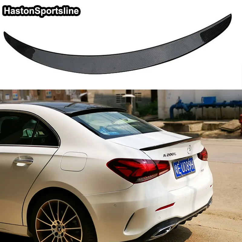 

W177 A180 A200 A220 A Class Carbon Fiber AMG Style Auto Car Rear Trunk Spoiler Wing for Mercedes Benz W177 Sedan 2018UP