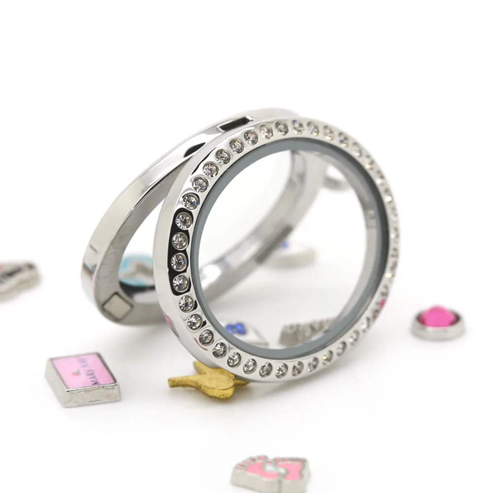floating locket necklace BOFEE 