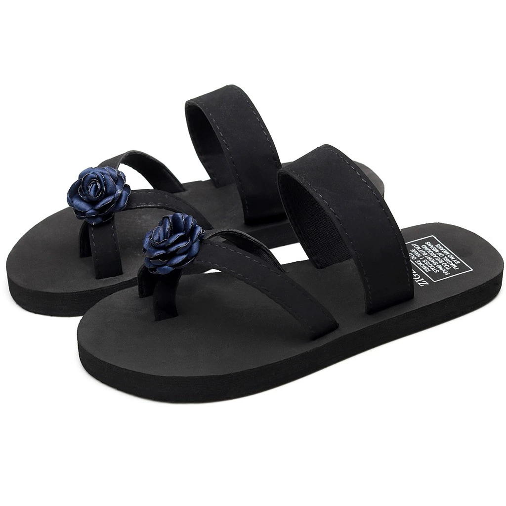 SAGACE 2019 New Women Platform Shoes Flower High Flat Heel Holiday Beach Slippers Sandals Women Slippers Sapato Feminino 1209