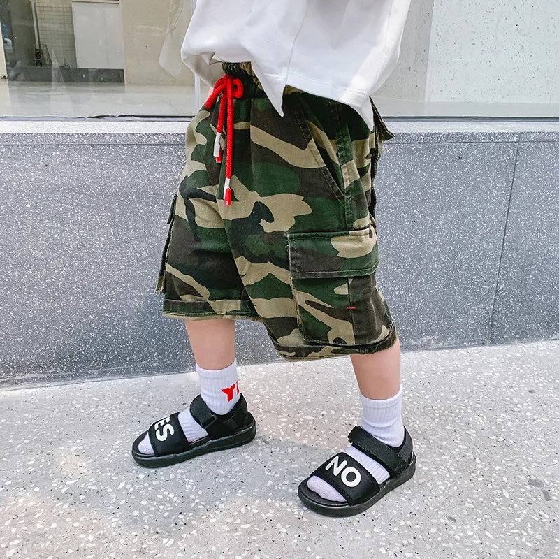 

BOY'S Camouflage Shorts 2019 New Style Children Shorts Small CHILDREN'S Baby Fashion tong zhong ku Summer Pants Fashion Thin Men