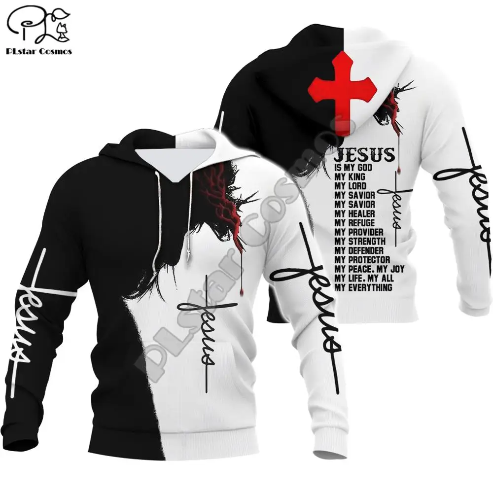 

PLstar Cosmos Christian Catholic Jesus Retro Streetwear Funny New Fashion Pullover 3DPrint Zipper/Hoodies/Sweatshirts/Jacket A24