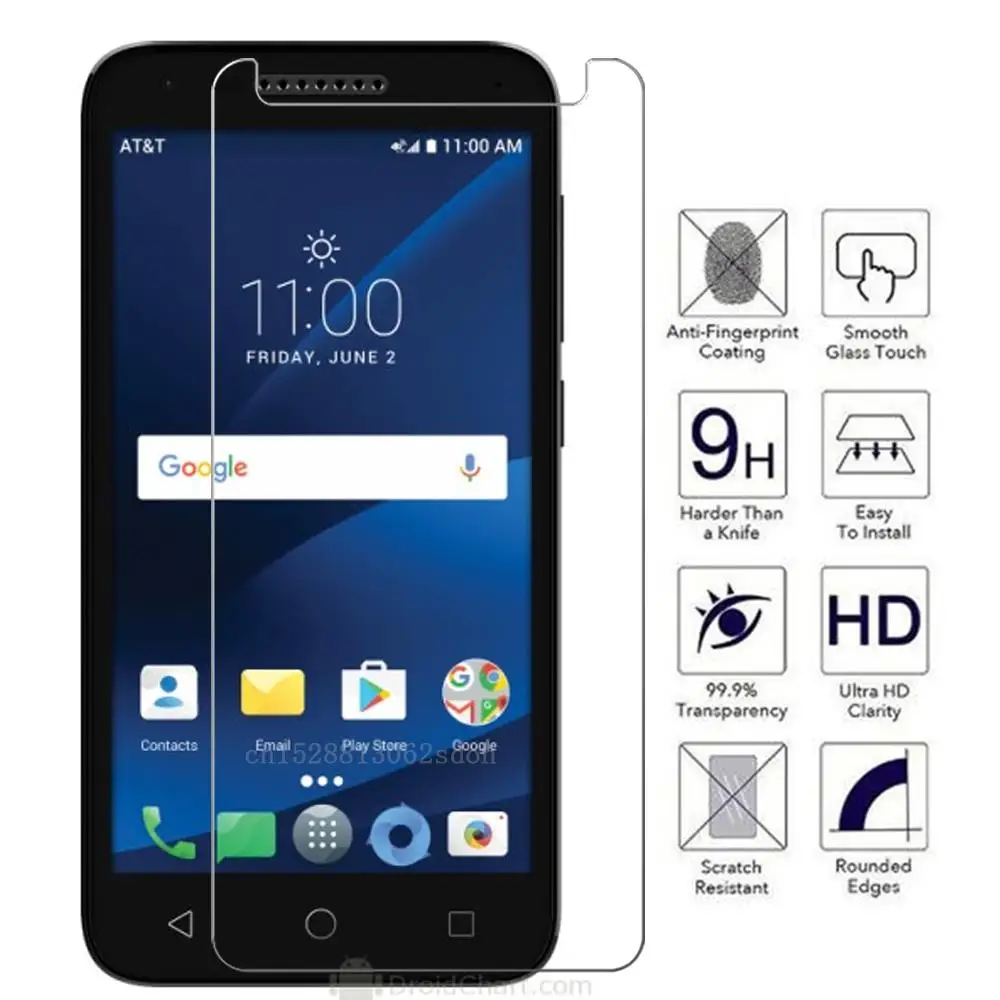 9H Explosion-proof Tempered Glass Film For Alcatel 1X / 7/ 3X/ 3V/ 3C/idol 5s 5/A30 Plus/ X1/A5 A3 Screen Protector | Мобильные