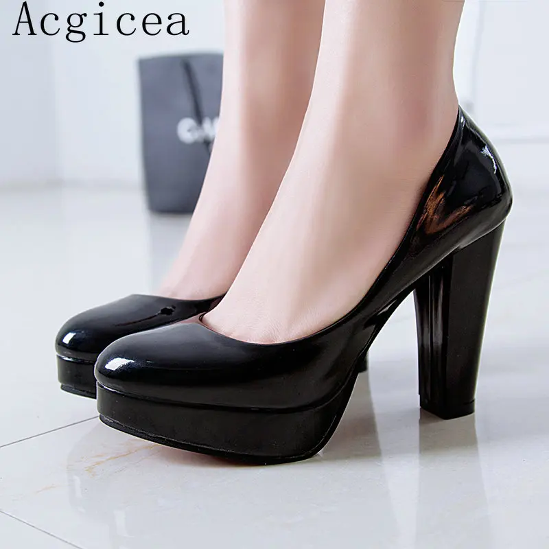 Size35-38 красивые пикантные Брендовые женские туфли-лодочки на платформе Цвет