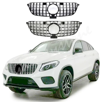 

For Mercedes Benz Class GLE Coupe C292 Front Grill Bumper 2015 2016 2017 2018 GTR Black Silver