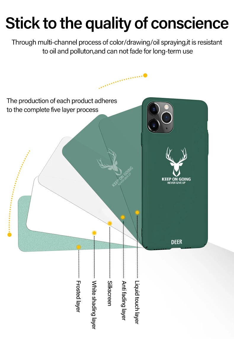 Ultra thin Christmas Deer Matte Hard PC Cute Colorful Frosted Cover Case For iPhone 12 Mini