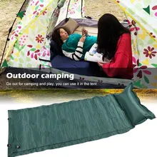 Soft Sleeping Bed Self Inflating Camping Roll Mat Inflatable Pillow Air Mattress Bag Camping Pad Picnic Beach Mat Sand Mat Z25
