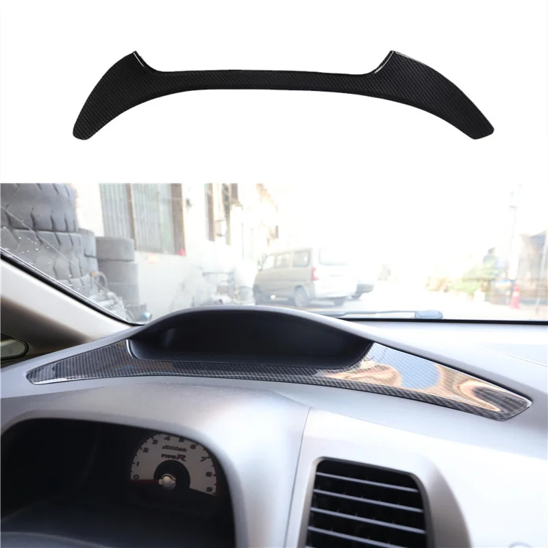 For Honda Civic 8th 2004 2005 2006 2007 2008 2009 LHD Car Interior Dashboard Speedometer Carbon Fibre Strip Sticker Decoration | Автомобили