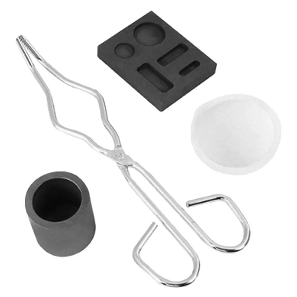 14ml Graphite Crucible Set Tongs And Bowl For Gold Quartz Melting Crucible