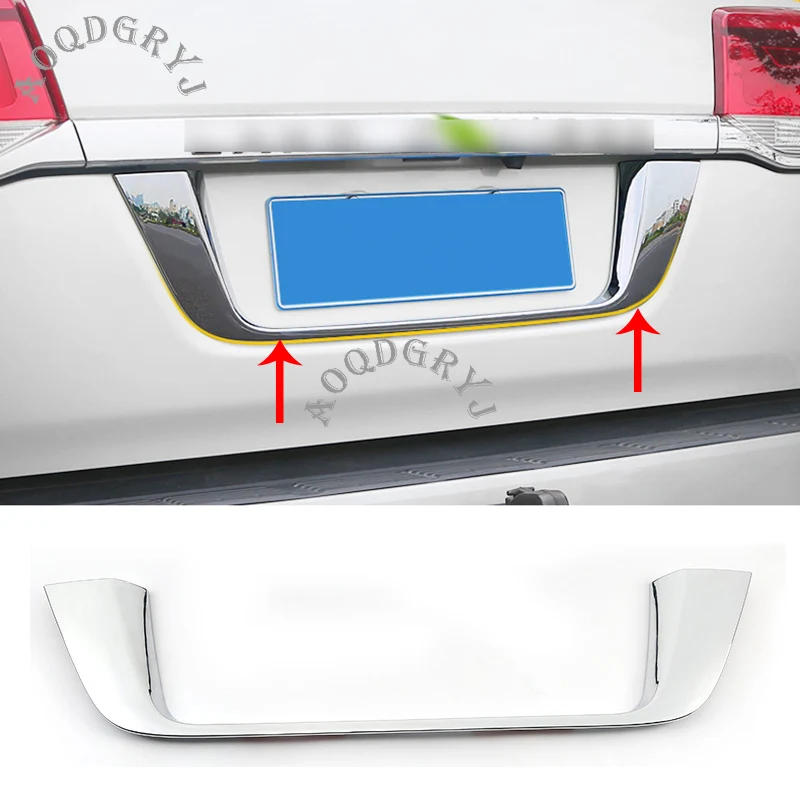 

Car Styling 1pcs For Toyota Land Cruiser LC200 2016-2019 ABS Rear Trunk Car license Frame Molding Trim Cover