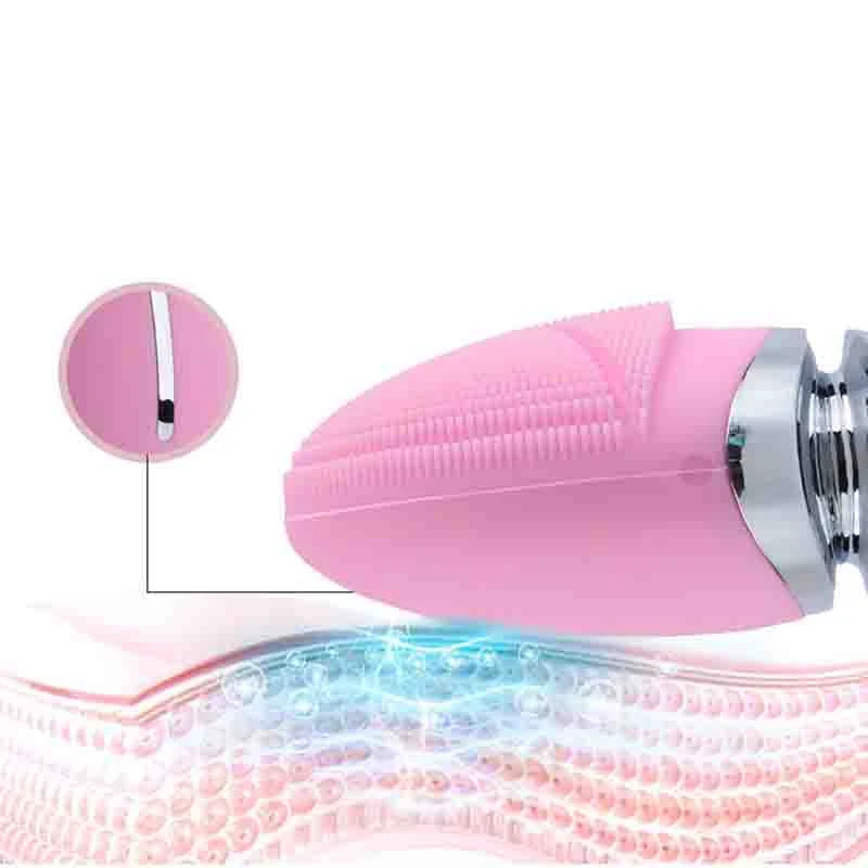 Electric Silicone Cleansing Instrument USB Charging Face Cleaning Brush