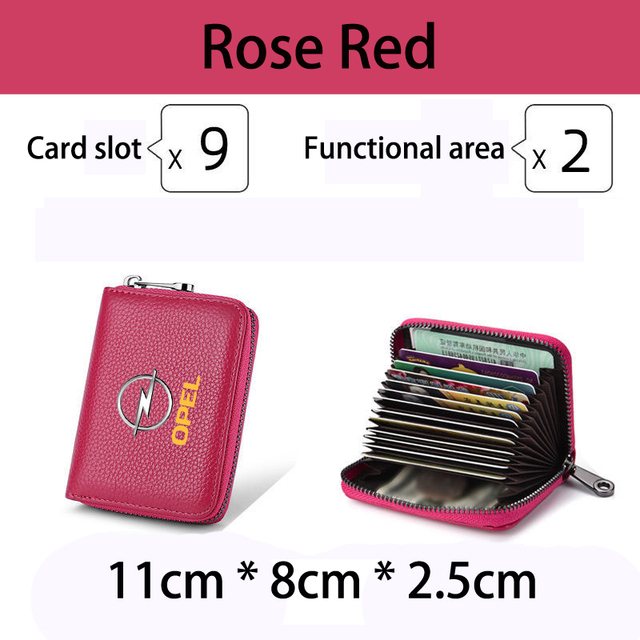 Genuine Leather bag Driver License Business Card Holder Wallet For OPEL Vauxhall Astra H Insignia J Vectra C Corsa opel Car