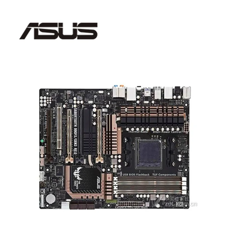 Для ASUS Sabertooth 990FX/GEN3.0 R2.0 материнская плата Socket AM3+ DDR3 для AMD 990FX оригинальная настольная материнская плата, используемая материнская плата