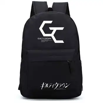 

Fashion Anime Guilty Crown GC Letters Casual Backpack Student School Book Laptop Bag Tote Travel Hiking Rucksack Sport Sachel