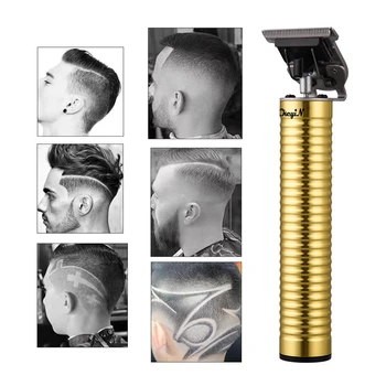 

USB Rechargeable Hair Clipper Men Barber Professional 0mm Hair Trimmer T Blade Cordless Carving Hair Cutting Machine Adults Kids