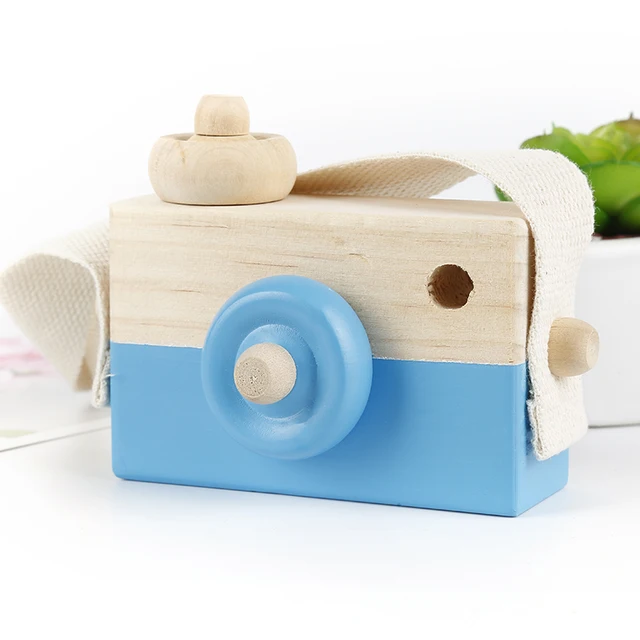 Cute Wooden Toy Camera Hanging Nordic Photography Prop Kids Toy Gift Children Birthday Christmas Gifts Room Decor 3