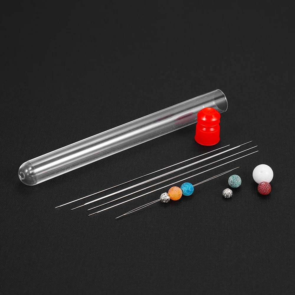 1pc Stainless Steel Big Eye Curved Beading Needles Open Needle for Beads Pearls Threading String Cord Pins Jewelry Accessories