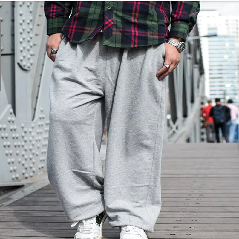 

Sweatpants Hip Hop Dance Mens Trousers Pants Casual Joggers Loose Cargo Pants Wide Leg Male Clothing