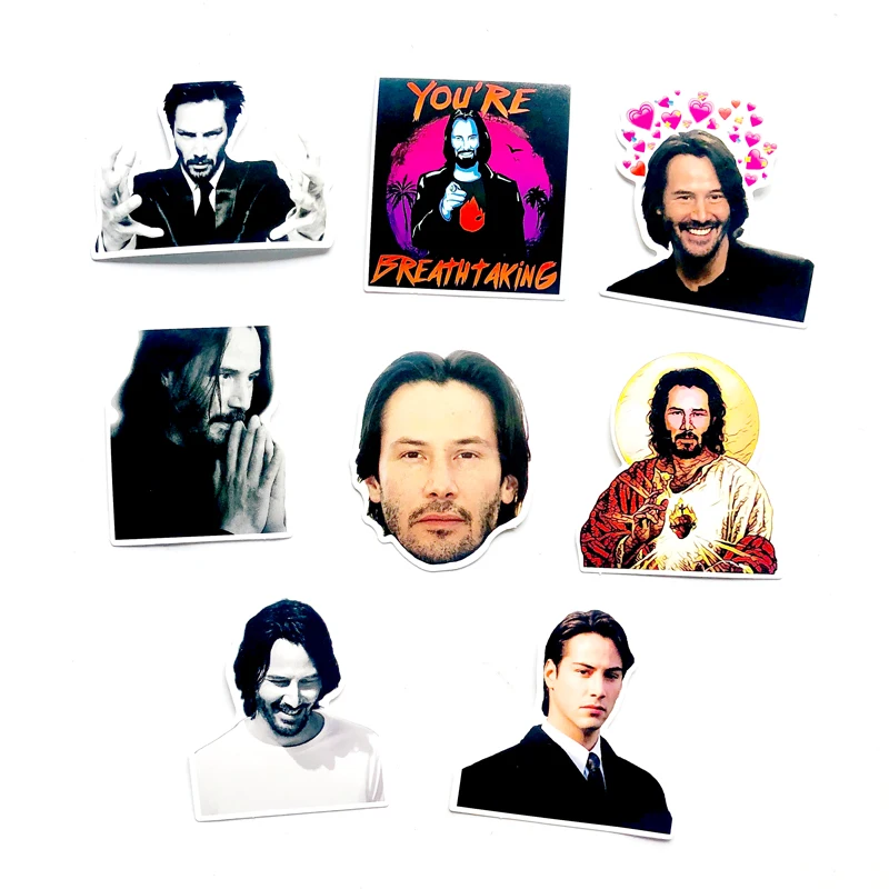 8 шт. Keanu Reeves вы захватывающая Наклейка ПВХ автомобильная наклейка на чемодан для