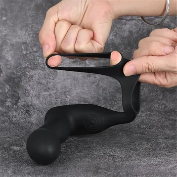 Wireless Remote Control Inflatable Anal Plug Male Prostate Massager Vibrator With Ring Vibrating Butt Plug Anal Sex Toys For Men 4