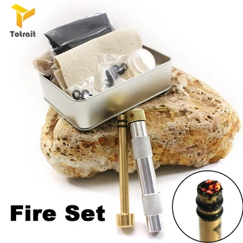

TOtrait Barbecue Hiking Lighter Survival Tools High Carbon Steel Small Primitive Outdoor Camping Fire Starter Traditional Firest