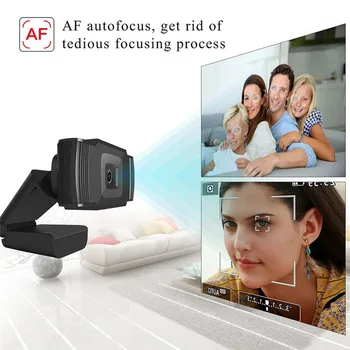 

Portable USB 1080P Webcam for Mini Computer PC WebCamera Driver-Free Built-In Dual Microphones Web cam for Live Broadcast cams