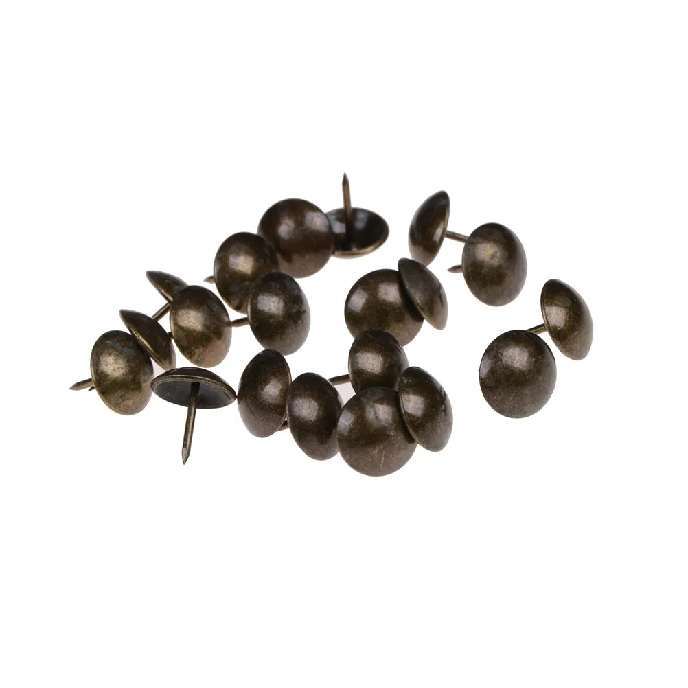 

20pcs Antique Brass Upholstery Wine Case Box Sofa Decorative Tack Stud Pushpin Doornail Hardware Nail Jewelry Gift
