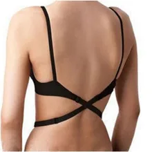 Бюстгальтер на бретельках с низкой спинкой, сексуальный модный бюстгальтер, пояс для платья с открытой спиной, полностью регулируемые расширители для бюстгальтера